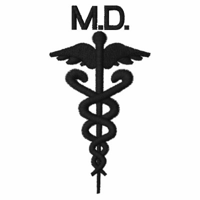 Allopathic Medicine Stitched Polo by chairdressing