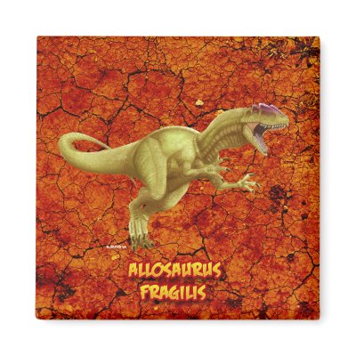 Allosaurus Refrigerator Magnet by nyctherion
