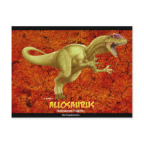 Allosaurus Postcard