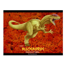 Allosaurus postcards