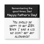 Allowance Refrigerator Magnet