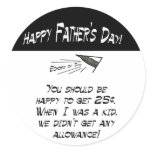 Allowance Sticker