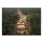 Alluvial Gold Mining. Rainforest, Guyana. Card