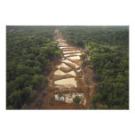 Alluvial Gold Mining. Rainforest, Guyana. photography