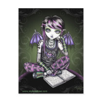 Ally Bat Winged Emo Ipod Fairy Postcard