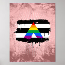 ALLY FLAG DRIPPING POSTER