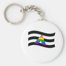 ALLY FLAG WAVING KEYCHAINS