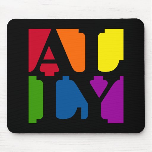 Ally Pop Black Mousepad