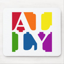 Ally Pop White Mousepad