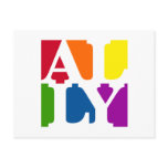 Ally Pop White Postcard