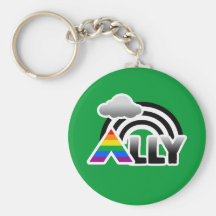 ALLY RAINBOW -.png Keychain