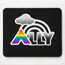 ALLY RAINBOW -.png Mouse Pad