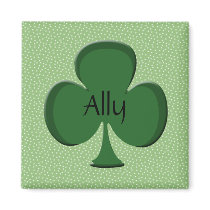 Ally Shamrock Name Magnet