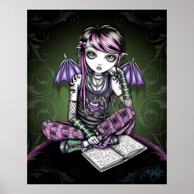 Ally Tattoo Emo Fairy Poster by mykajelina