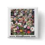 Alma Blooms 1 Pinback Button
