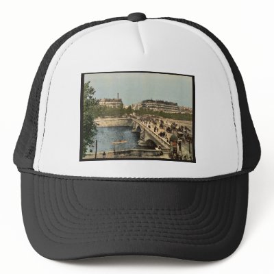 Alma bridge, Paris, France classic Photochrom Trucker Hats by photochrom