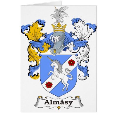 Almasy 3 Family Hungarian Coat of Arms Cards by NemethArt