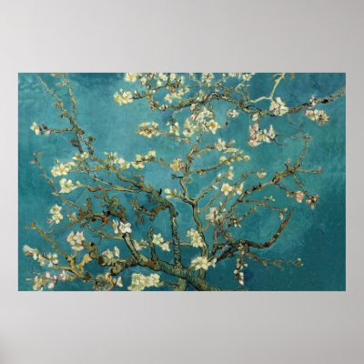 Almond Blossom Poster by vintage_gift_shop