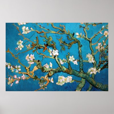 Almond Branches in Bloom Detail, Van Gogh by VintageArtPosters