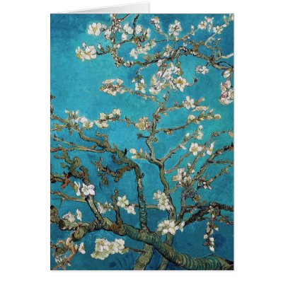 Almond Branches in Bloom, San Remy, c.1890 Greeting Card by VintageArtPosters