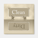 Almond Dirty Clean Dishwasher Magnet