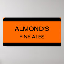 Almond's Fine Ales Sign Posters