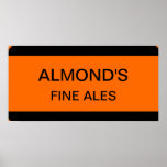 Almond's Fine Ales Sign Posters