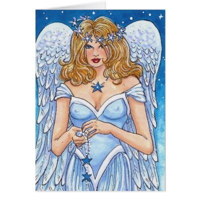 Almost an Angel Greeting Cards by MartinArtStudio