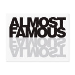 Almost Famous - Black Post Card