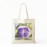 Almost Open!  Crocus Bud Tote Bags
