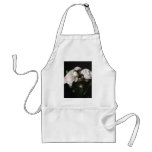 Almost White Carnations 3 Apron