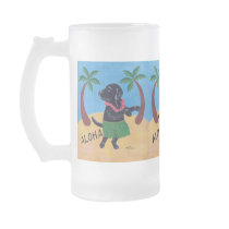 Aloha Black Labrador Coffee Mug