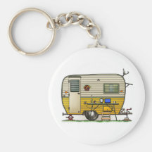 Aloha Camper Trailer Key Chain