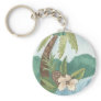 Aloha Coconut, Pineapple, Hibiscus Design Keychains