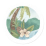 Aloha Coconut, Pineapple, Hibiscus Design Sticker