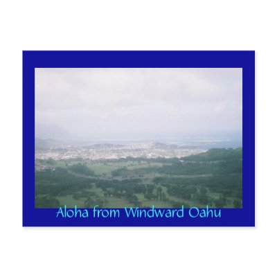 Aloha from Windward Oahu Post Cards by marcya7
