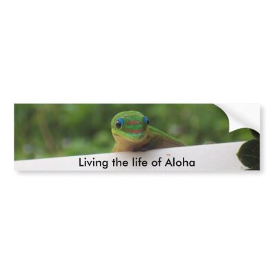 Aloha Gecko stickers by Rebecca_Reeder