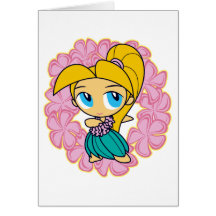 "Aloha Honeys" Greeting Cards in Pink