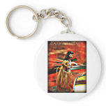 Aloha Hula Girl Key Chain