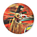 Aloha Hula Girl magnets