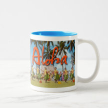 Aloha Hula Mugs