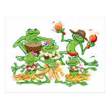 Aloha - Hula party Post Card