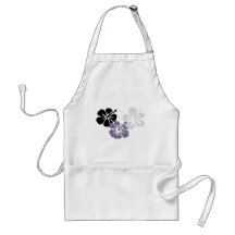 aloha mahalo grey hibiscus aprons