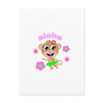aloha monkey screen. post cards