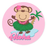 Aloha Monkey Sticker