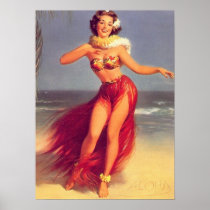 Aloha Pinup Poster