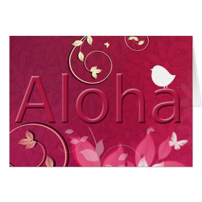 Aloha Red Card by Perlyyyy