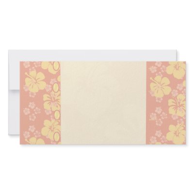 Aloha Shirt Stationery Custom Photo Card by Retrofort