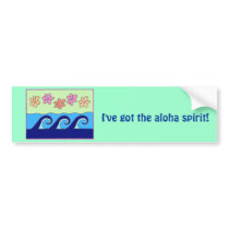 Aloha spirit bumper sticker