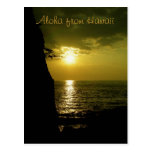 Aloha Sunset in Hawaii Post Cards